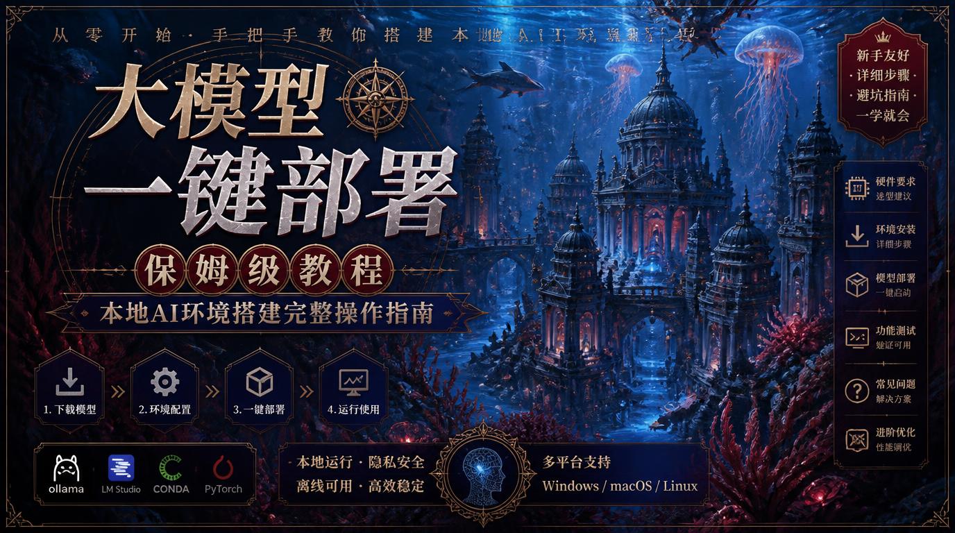 大模型一键部署保姆级教程 本地AI环境搭建完整操作指南