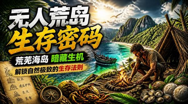 无人荒岛生存密码：荒芜海岛暗藏生机，解锁自然极致的生存法则