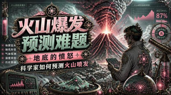火山爆发预测难题：地底的愤怒，科学家如何预测火山喷发