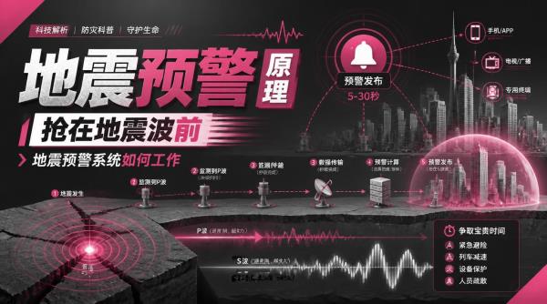 地震预警原理：抢在地震波前，地震预警系统如何工作