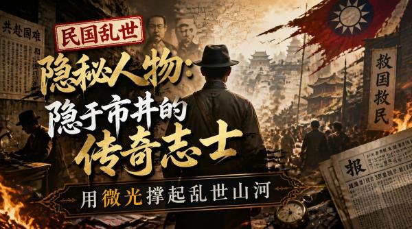 民国乱世隐秘人物：隐于市井的传奇志士，用微光撑起乱世山河