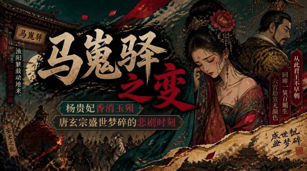 马嵬驿之变：杨贵妃香消玉殒，唐玄宗盛世梦碎的悲剧时刻