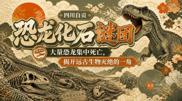 四川自贡恐龙化石谜团：大量恐龙集中死亡，揭开远古生物灭绝的一角