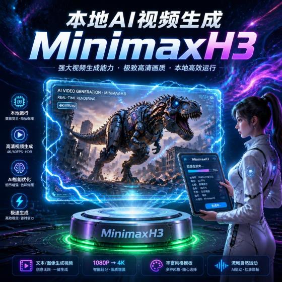本地AI视频生成工具-创作者用-MinimaxH3优化版资料包