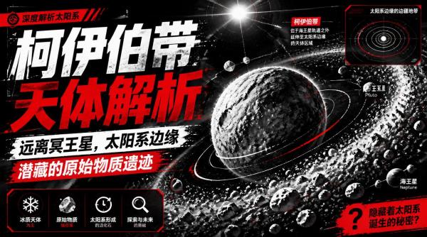 柯伊伯带天体解析：远离冥王星，太阳系边缘潜藏的原始物质遗迹