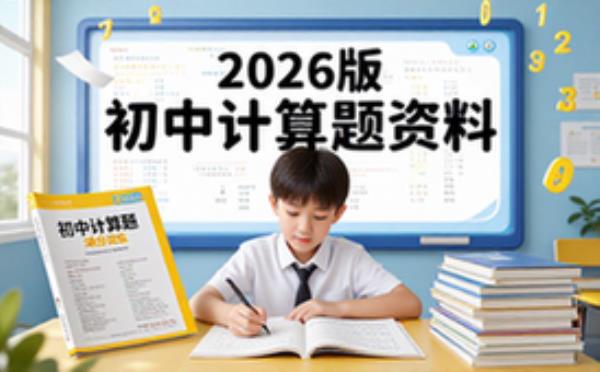 2026版初中计算题满分训练资料-七八年级学生适用