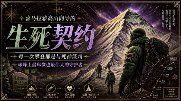 喜马拉雅高山向导的生死契约：每一次攀登都是与死神谈判，珠峰上最卑微也最伟大的守护者