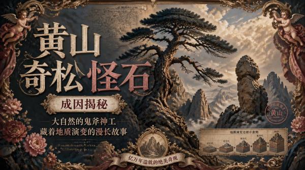 黄山奇松怪石成因：大自然的鬼斧神工，藏着地质演变的漫长故事