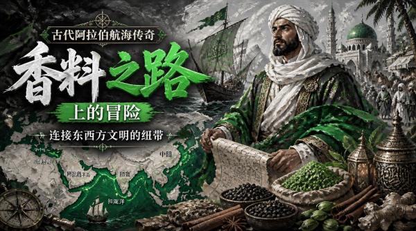 古代阿拉伯航海传奇：香料之路上的冒险，连接东西方文明的纽带