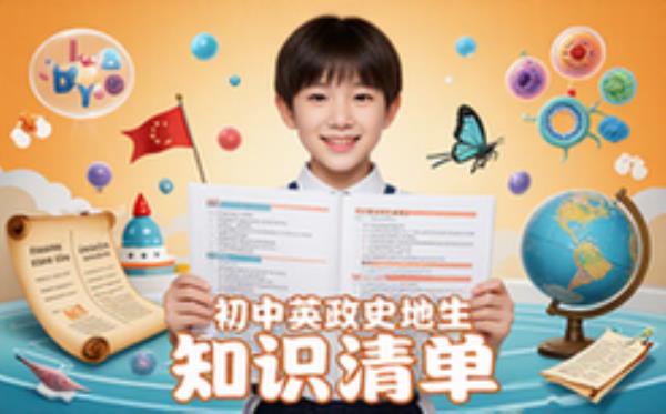 初中英语政史地生知识清单学习资料适合初中生PDF版