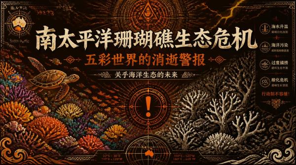 南太平洋珊瑚礁生态危机：五彩世界的消逝警报，关乎海洋生态的未来